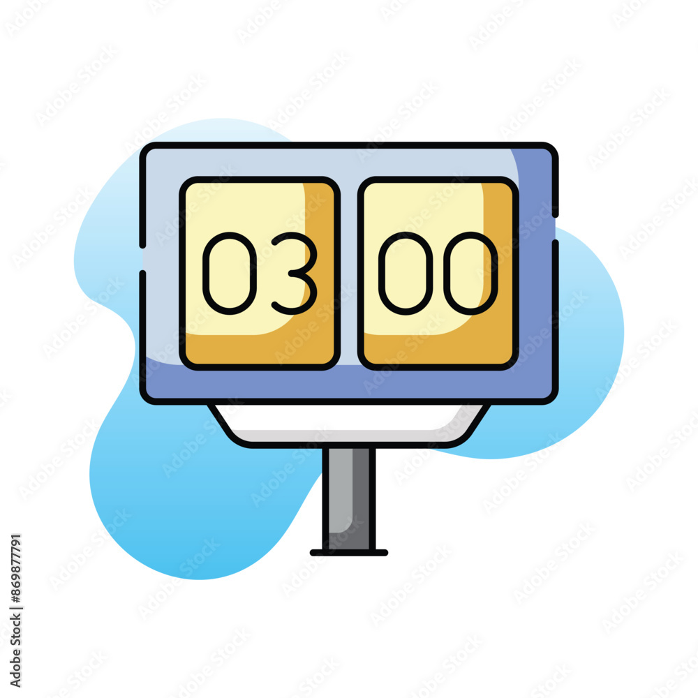 Basketball Scoreboard vector icon Basketball Scoreboard vector icon