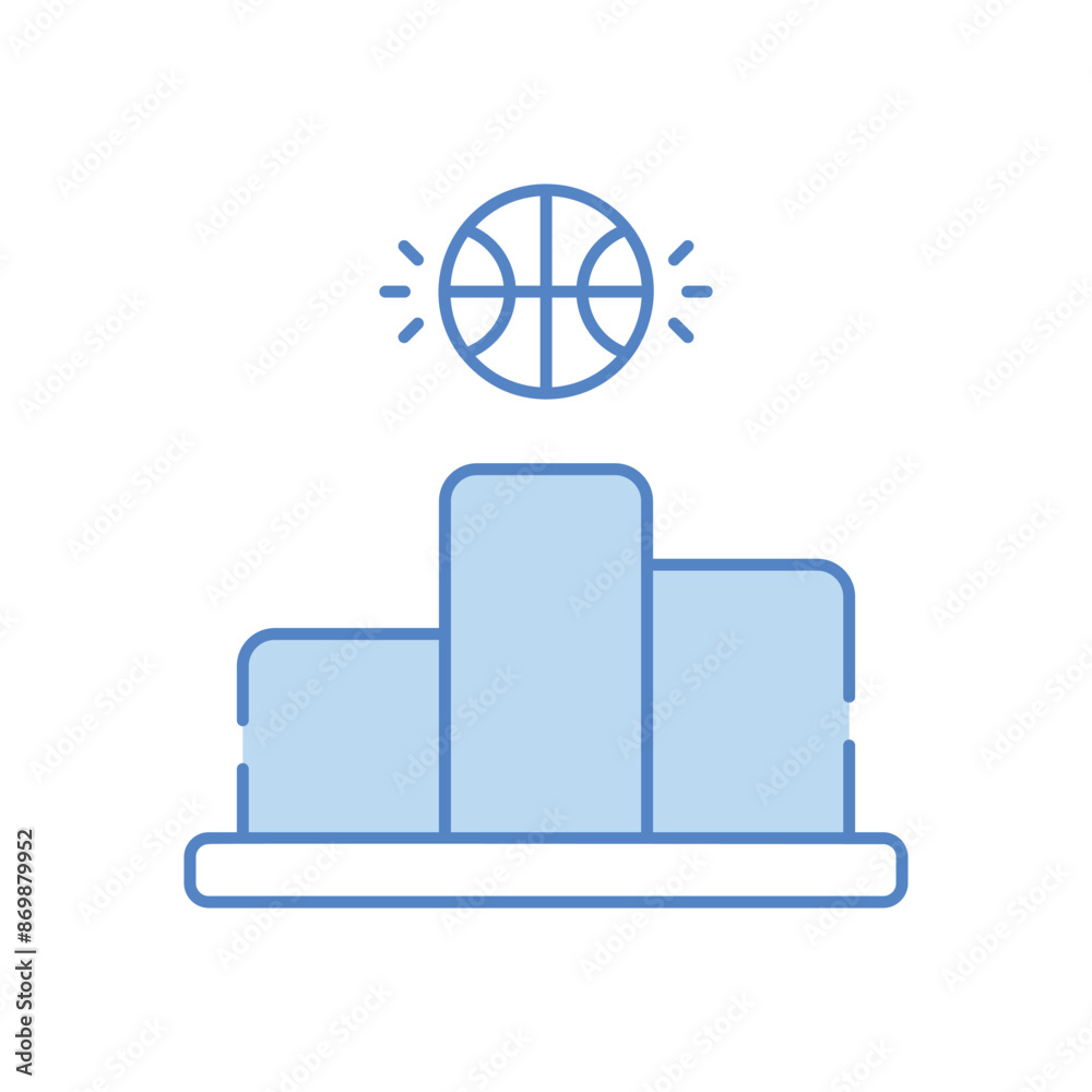 Podium vector icon Podium vector icon