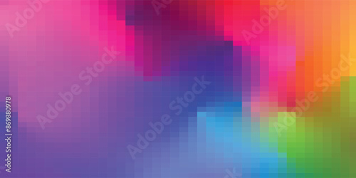 pixel color block abstract background