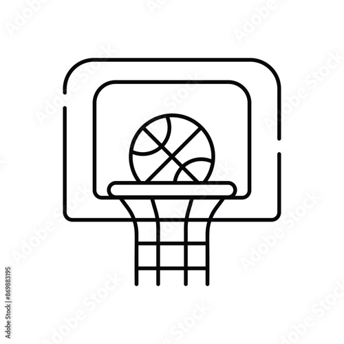 Basketball Net vector icon