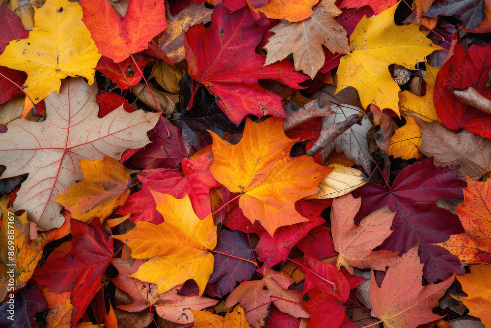 Colorful autumn leaves in shades of red, yellow, orange, and brown are scattered on the ground, creating a vibrant and rich carpet of fall foliage. Colorful autumn leaves in shades of red, yellow, orange, and brown are scattered on the ground, creating a vibrant and rich carpet of fall foliage.