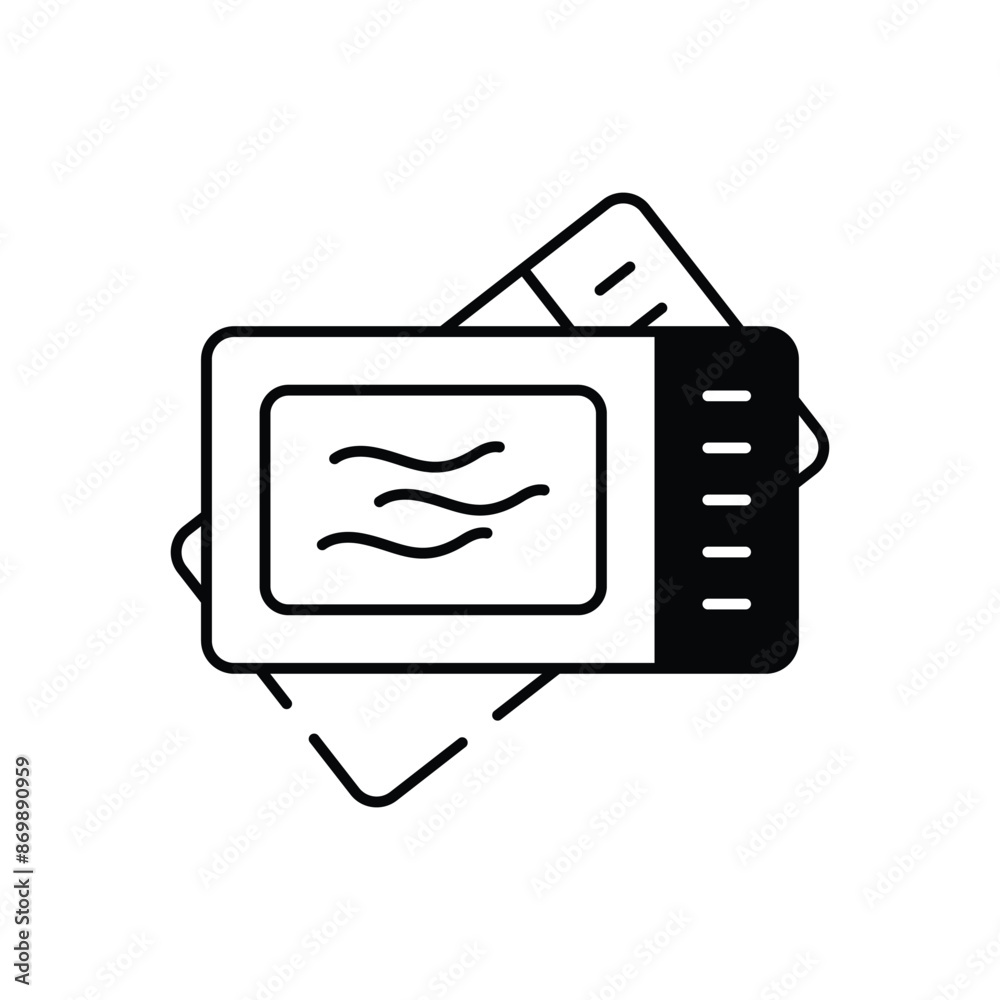 Pool Ticket vector icon