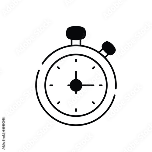 Stopwatch vector icon