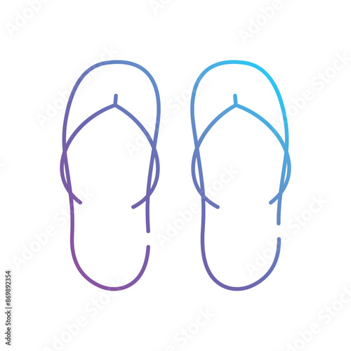Flip Flops vector icon