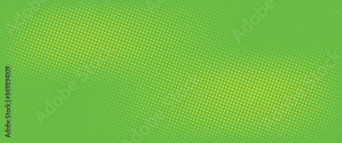 Dots halftone green color pattern gradient texture with technology digital background. Dots pop art comics with nature graphic design