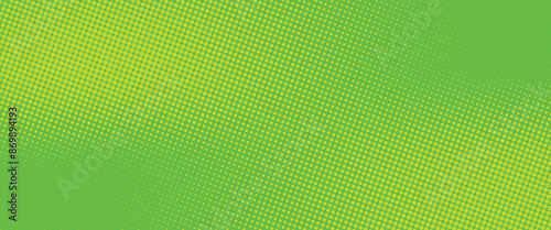 Dots halftone green color pattern gradient texture with technology digital background. Dots pop art comics with nature graphic design