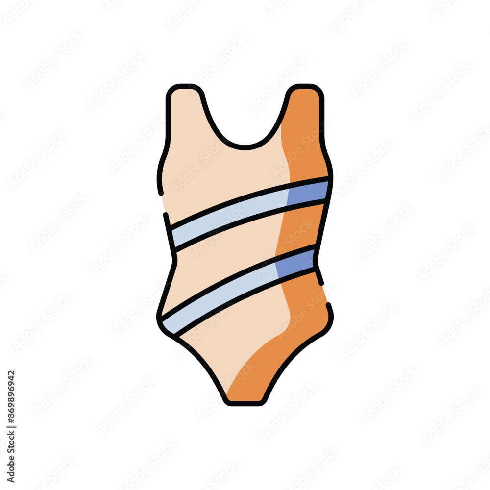 Obraz premium Swimsuit vector icon