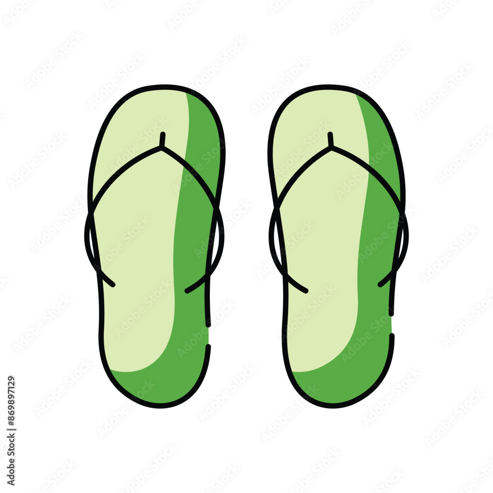 Flip Flops vector icon Flip Flops vector icon