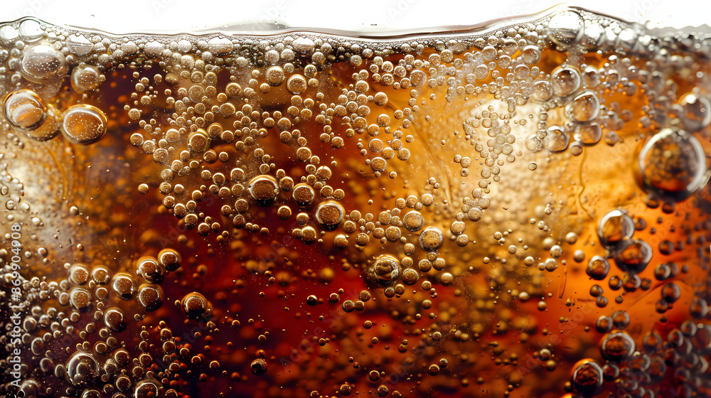 Cola soda bubble foam with ice in glass cold drink beverage background Cola soda bubble foam with ice in glass cold drink beverage background