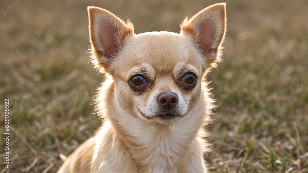 Adorable Chihuahua A Playful Companion in Shades of Tan and White Adorable Chihuahua A Playful Companion in Shades of Tan and White
