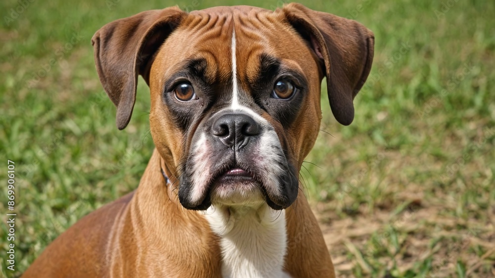 Majestic Boxer Canine Beauty in Monochrome Majestic Boxer Canine Beauty in Monochrome