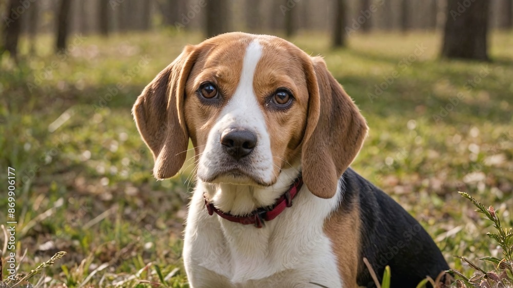 Adorable Beagle Canine Companion in Natural Hues Adorable Beagle Canine Companion in Natural Hues