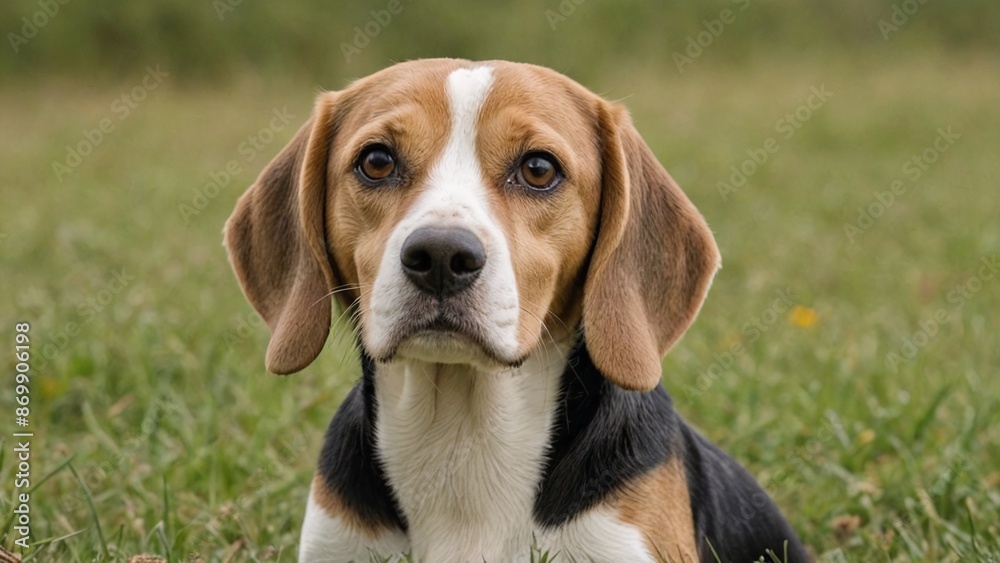 Adorable Beagle Canine Companion in Natural Hues Adorable Beagle Canine Companion in Natural Hues