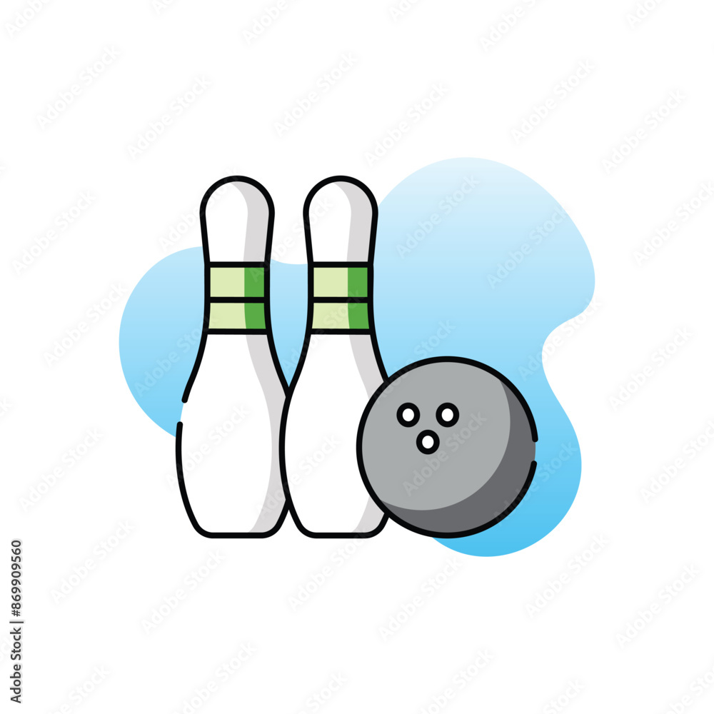Bowling vector icon Bowling vector icon