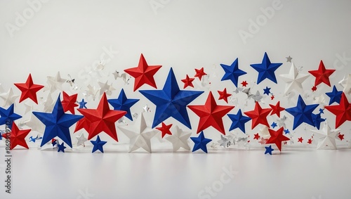 Independence Day Fireworks Display, Panoramic Night Sky View