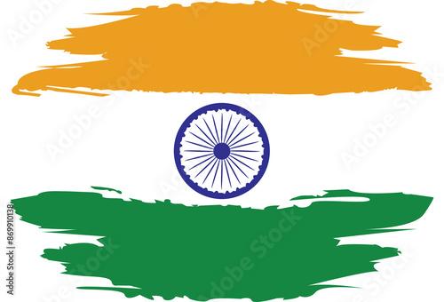 the photo of the illustration of Indian flag on the occasion of independence day 