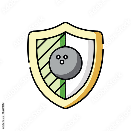 Bowling Club vector icon