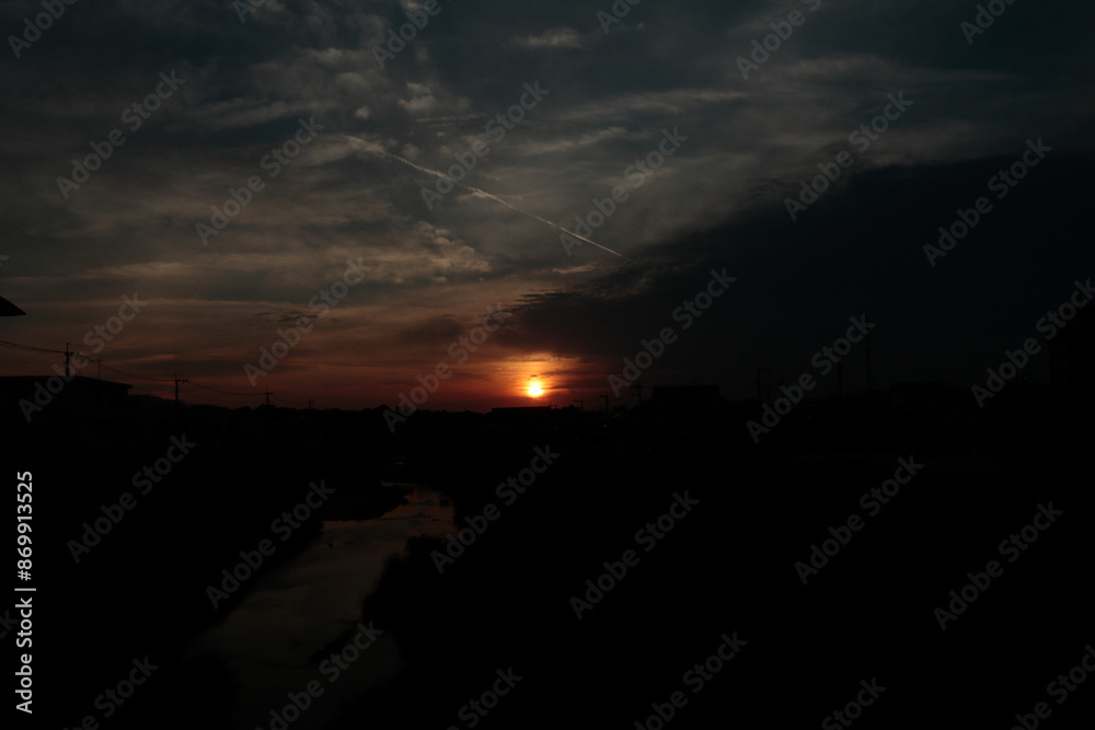 夕日 夕日