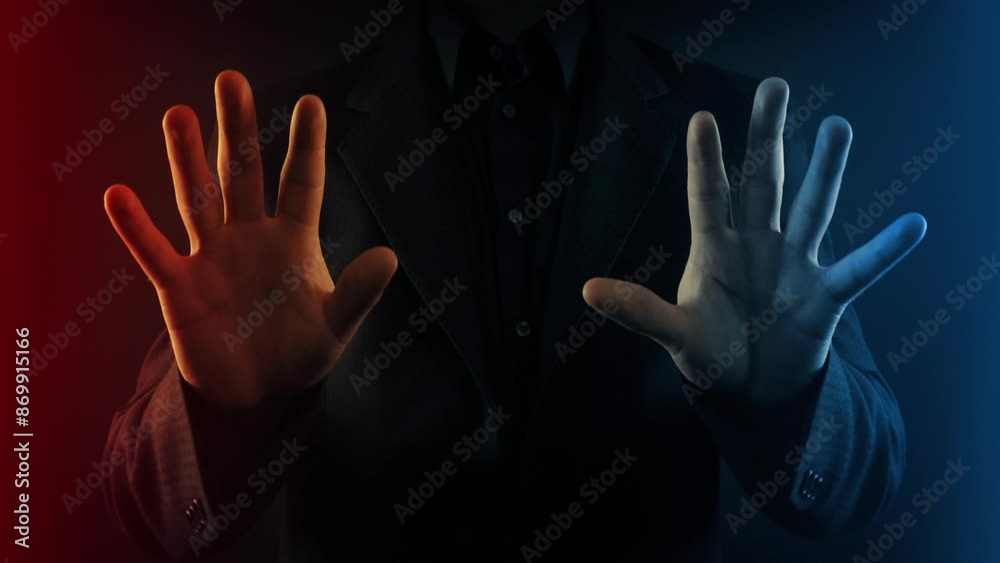 Stop Gesture Man Holds Up Hands
Stop Gesture Man Holds Up Hands