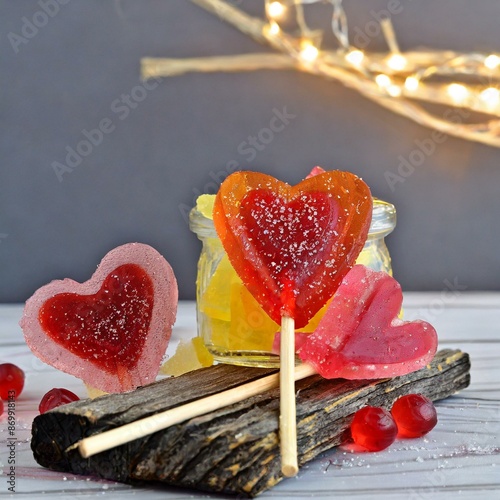 막대사탕과 젤리