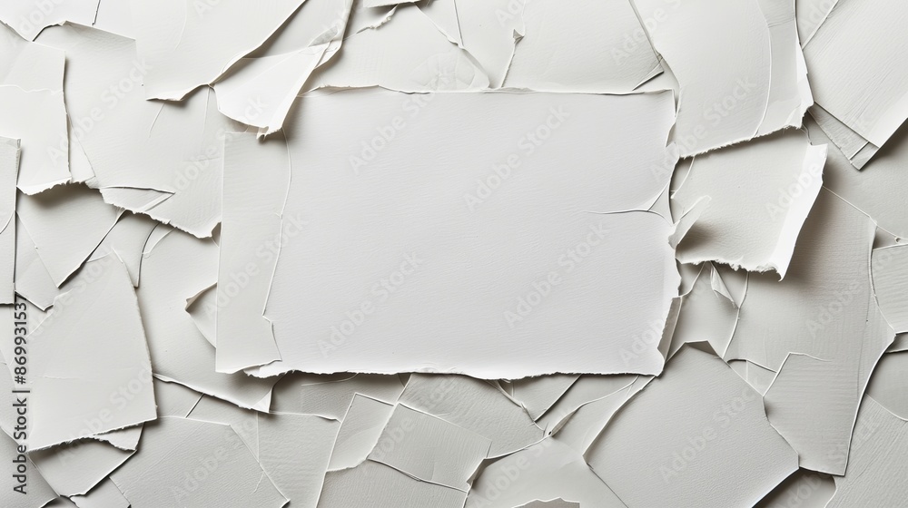 Fragments of paper with available space for your message Fragments of paper with available space for your message