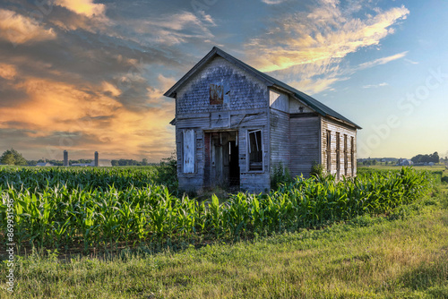Old Abandon, One Room, Amish Schoolhouse © David Arment