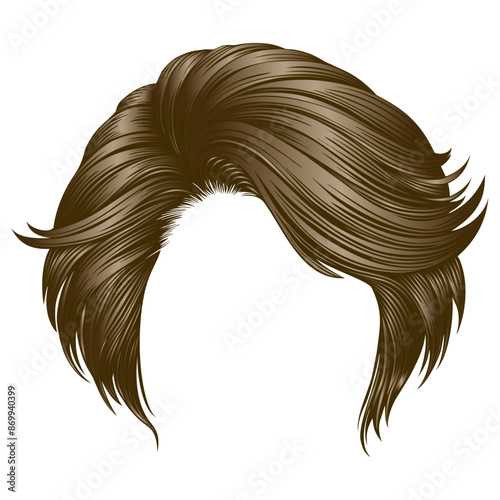 trendy  woman  hairs  . dark  brown   color . 
beauty style . 