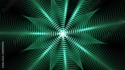 4k Oscillator Waveforms Animation Background