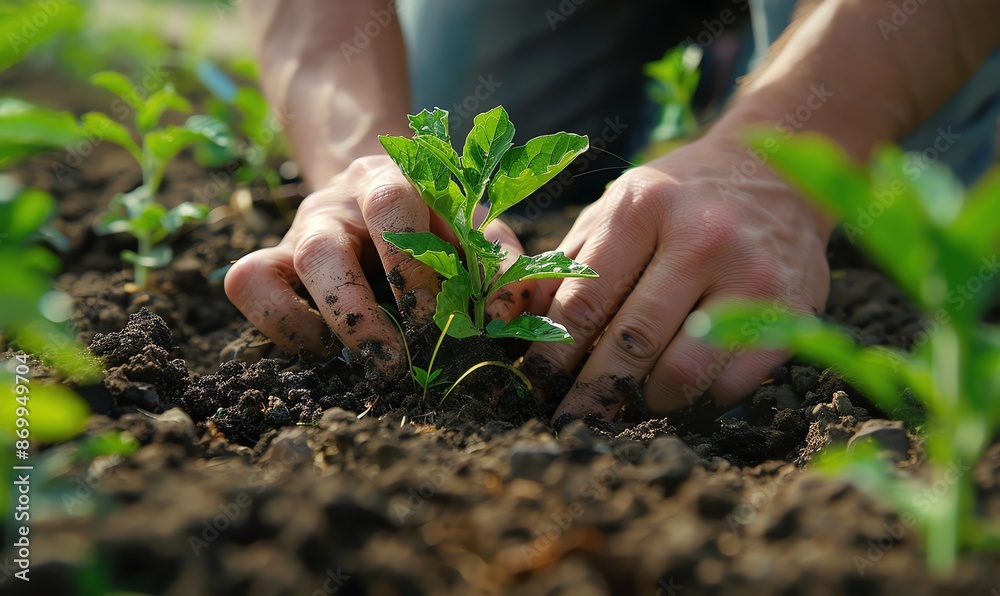 Planting a Seedling in the Garden Planting a Seedling in the Garden