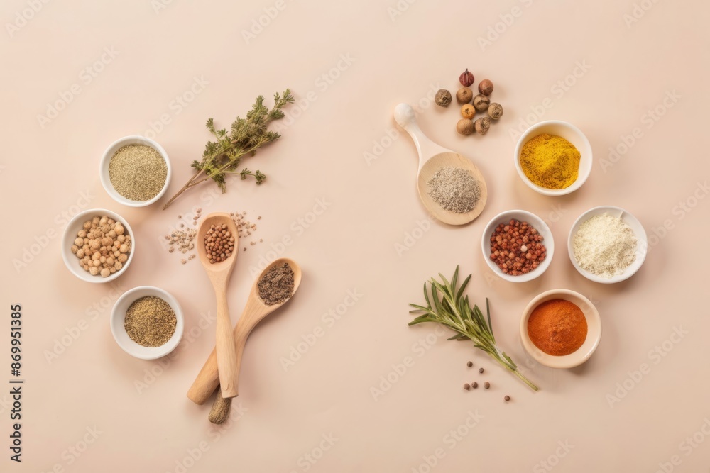 custom made wallpaper toronto digitalHomegrown herbs and spices: A collection of fresh herbs and spices grown at home, illustrating organic culinary ingredients