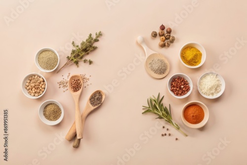 Wallpaper Mural Homegrown herbs and spices: A collection of fresh herbs and spices grown at home, illustrating organic culinary ingredients Torontodigital.ca