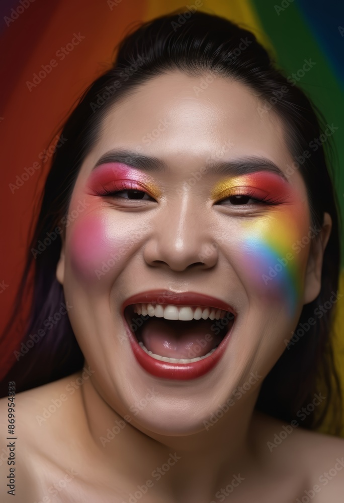 portrait of a plus size model, curvy woman laughing portrait of a plus size model, curvy woman laughing