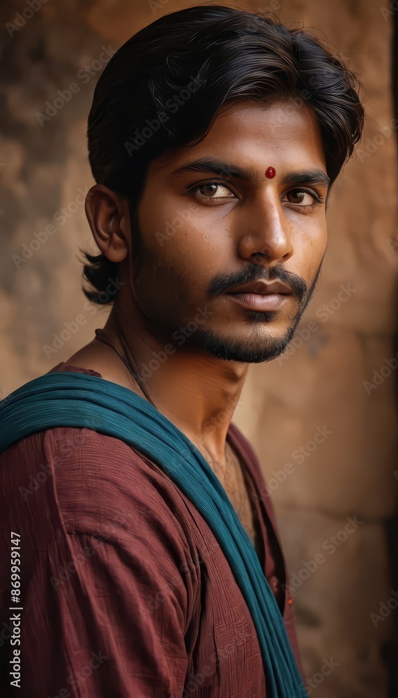 portrait of a young indian man portrait of a young indian man
