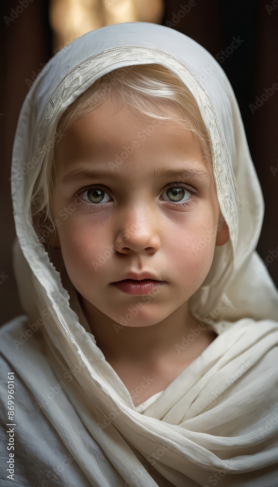 portrait of a little girl, blonde baby portrait of a little girl, blonde baby