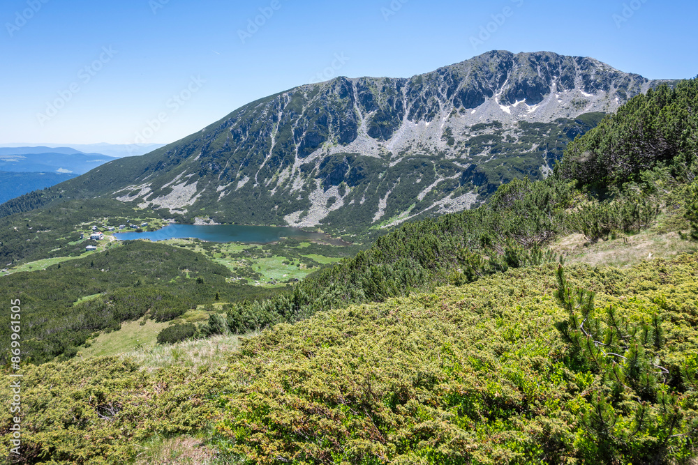 Fototapeta premium Landscape of Rila mountain near Granchar Lake, Bulgaria