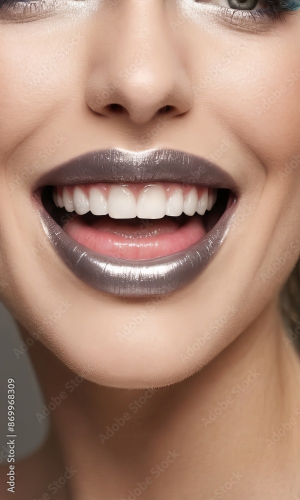 Fototapeta premium close up of a woman smiling