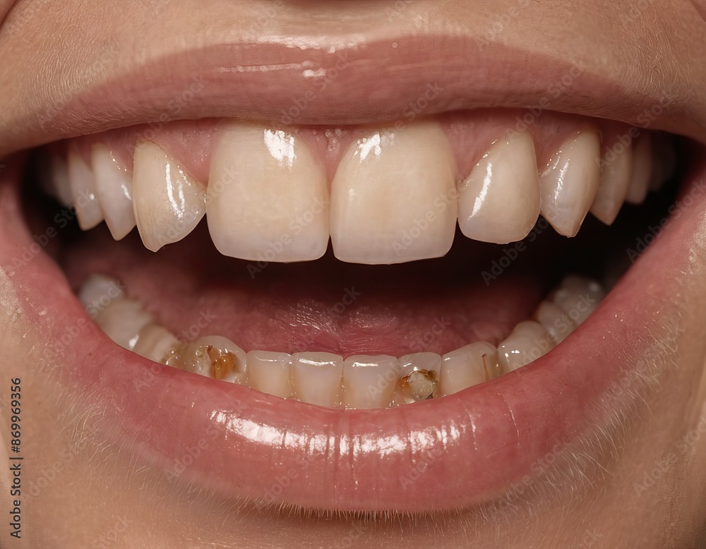 Fototapeta premium close up of a woman smiling