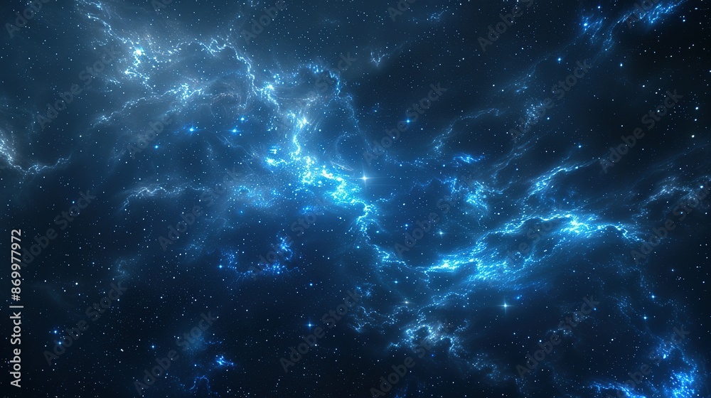 Obraz premium Cosmic Nebula in the Night Sky