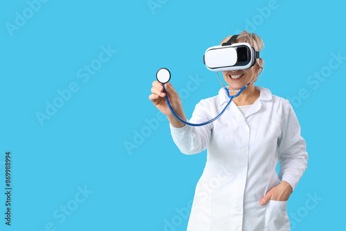 Mature female doctor with s...