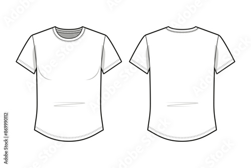 Regular Fit Curved Hem T-Shirt