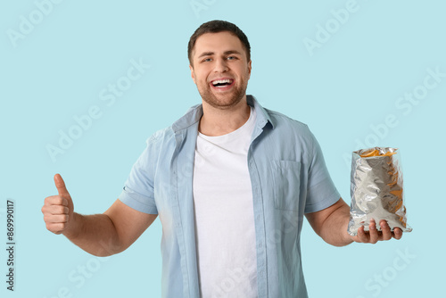 Handsome happy young man wi...