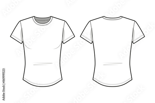 Slim Fit Curved Hem T-Shirt