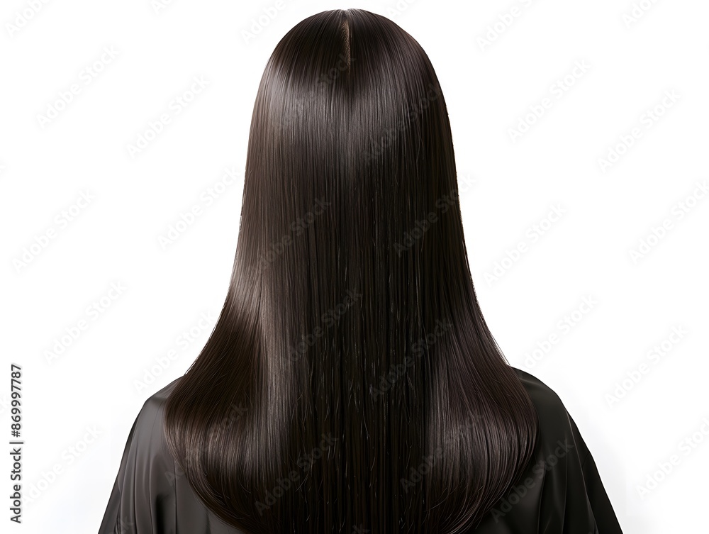 Beautiful Woman with Straight Hair in Studio Photo Beautiful Woman with Straight Hair in Studio Photo