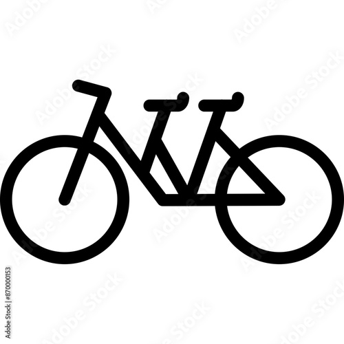 Tandem Bicycle Icon