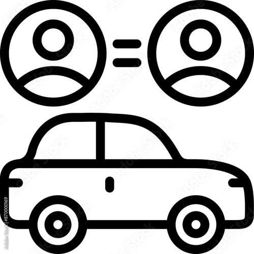 Ride Sharing Icon