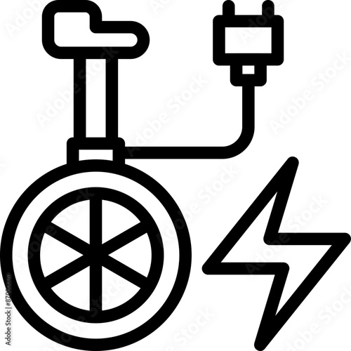 Electric Unicycle Icon