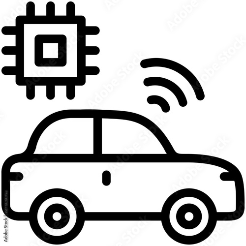 Autonomous Car Icon