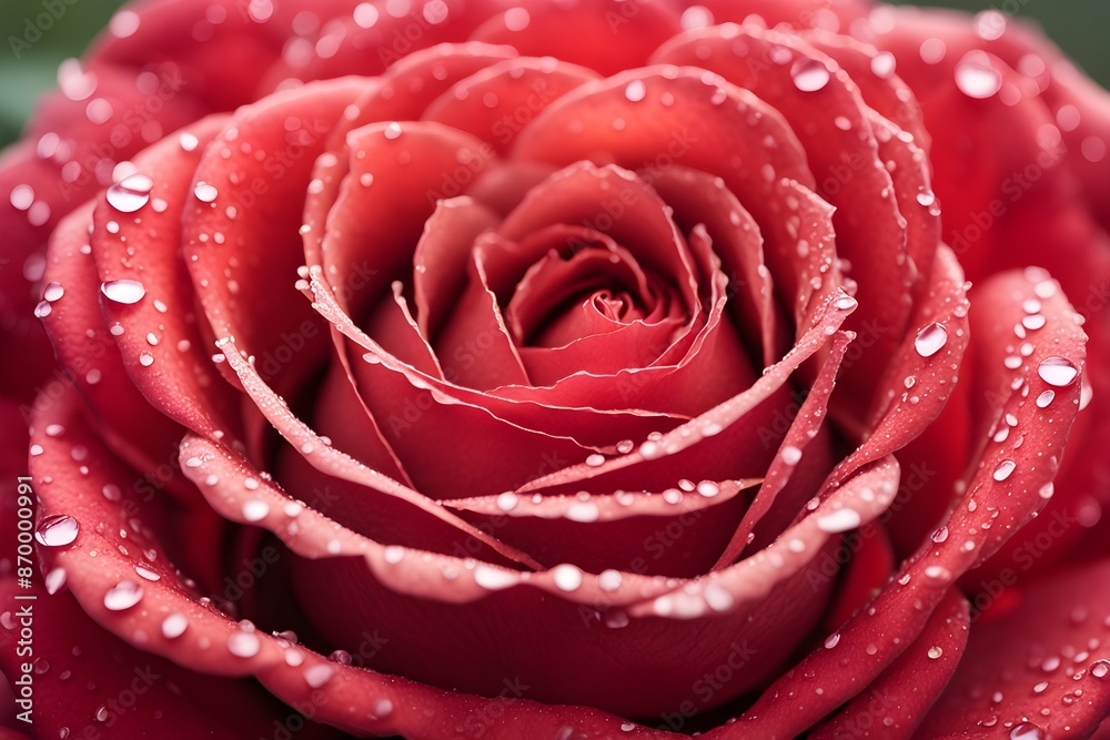 A close up of a red rose with water droplets on it A close up of a red rose with water droplets on it