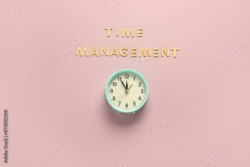 Time management with alarm ...