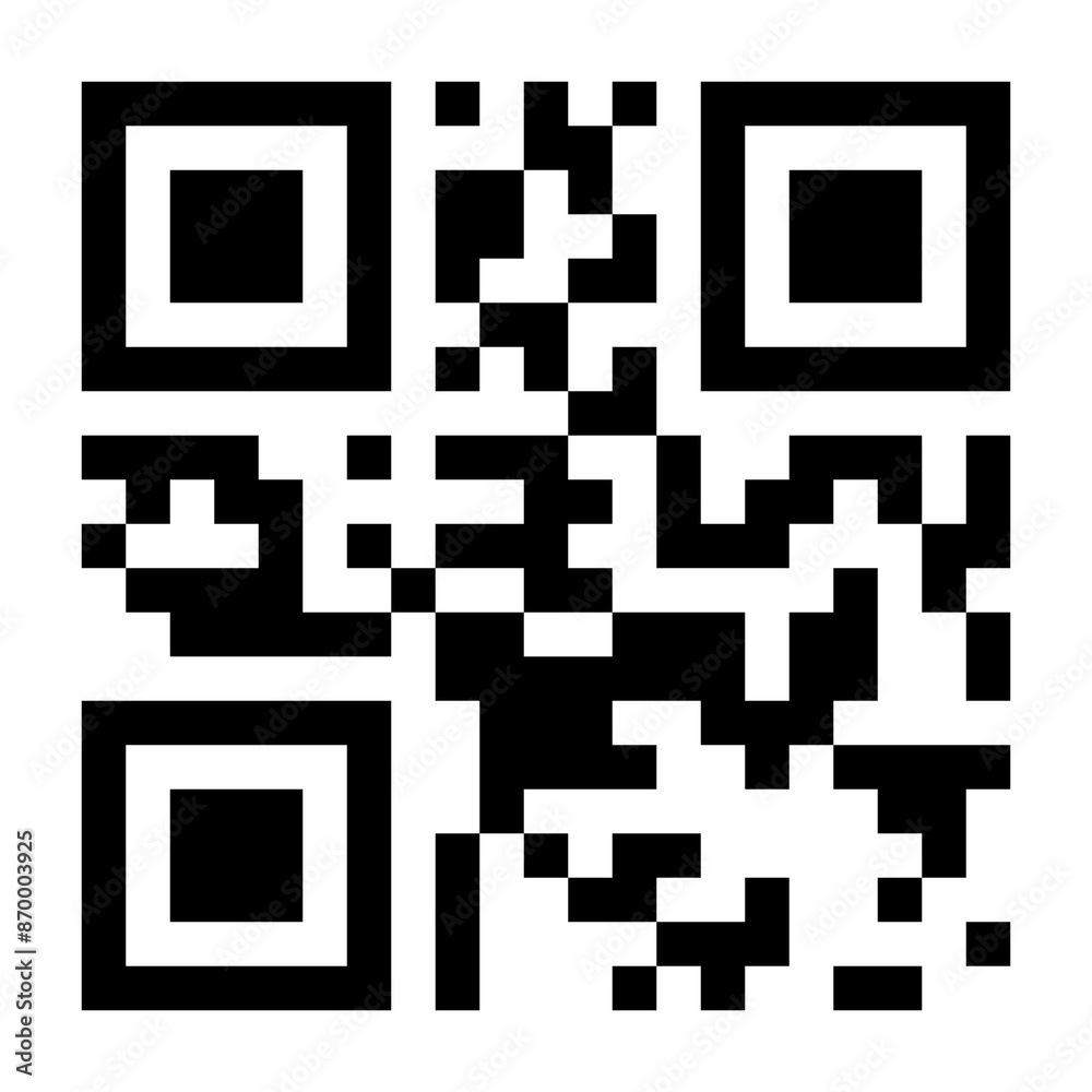QR code that, when scanned, displays the words 